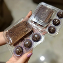 Embalagem Delícias de Festa para Fatia de Torta/Bolo e 3 Docinhos (Com tampa)