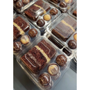 Embalagem Delícias de Festa para Fatia de Torta/Bolo e 3 Docinhos (Com tampa)