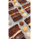 Embalagem Delícias de Festa para Fatia de Torta/Bolo e 3 Docinhos (Com tampa)