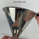 Filtro Coador De Café Inox 103/102/101 - Com Pegador em Silicone - Peneira Aço Reutilizável - CH