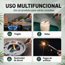 Acendedor de Fogão Plasma Elétrico Recarregável USB Sem Chama Flexível 360°