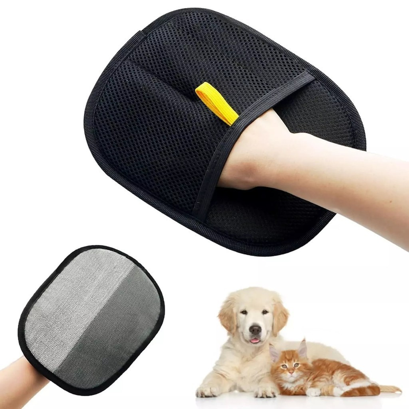 Removedor de pelos de pet; luvas para remoção de pelos com eletricidade estática; escova dupla face; escova para