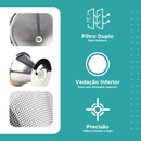 Filtro Coador De Café Inox 103/102/101 - Com Pegador em Silicone - Peneira Aço Reutilizável - CH